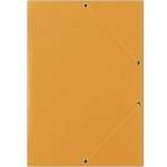 DONAU Folder with eraser DONAU, cardboard, A4, 400gsm, 3-skr. , orange
