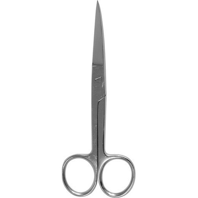 Surgicrafts NOŽNICE CHIRURGICKÉ ZAHNUTÉ HROTNATÉ 14 cm 1 ks