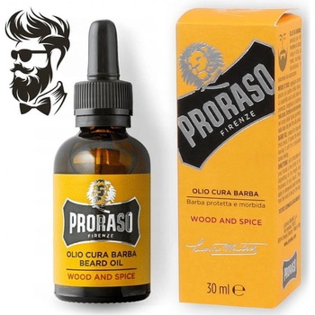 400625 Proraso Beard oil wood and spice Olej na bradu 100ml