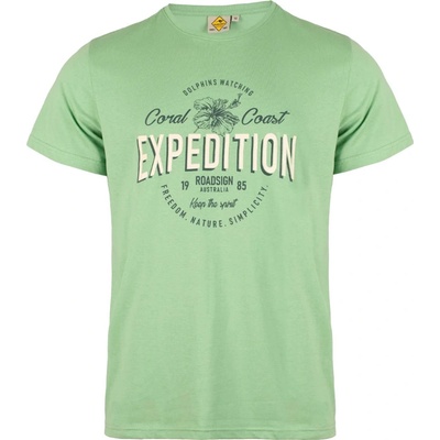 Pánské tričko Expedition Roadsign Australia zelená zelené