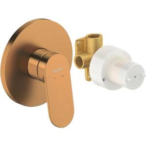 Duravit Wave - Смесител за душ за вграждане, с тяло, четкан бронз WA4210007004 (WA4210007004)