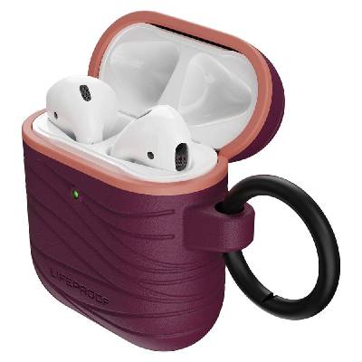 Хибриден кейс с карабинер за Apple Airpods и Apple Airpods 2 - Lifeproof Eco-friendly AirPods Case (лилав) (77-83828)