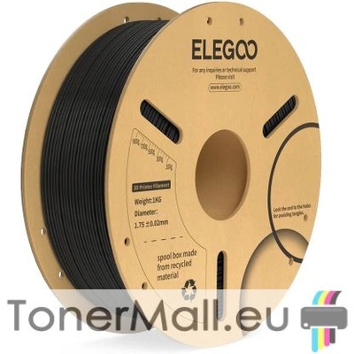 Elegoo PLA филамент Elegoo PLA Plus, 1.75 mm, 1.0 kg, Black