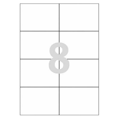 AVERY Zweckform univerzálne etikety, 105 x 74 mm - biele