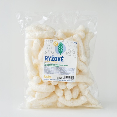 Ravita Ryžové chrumky nesolené 80 g