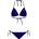Reebok Дамски бикини Reebok Womens 2 Piece Bikini Allegra - Blue/Navy