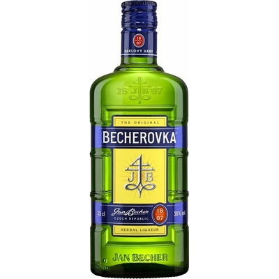 Becherovka 38% 0,35 l (čistá fľaša)