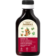 Olej pre suché a poškodené vlasy s arganovým olejom a lopúchom Green Pharmacy Repair Oil - 100 ml