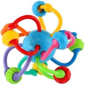 Playgo Дрънкалка топка заплетена пластмаса 12см (49p-1544)
