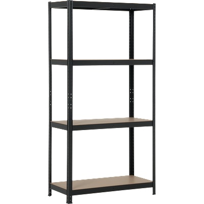 Carmen Метален стелаж Carmen CR-1015 - 180х90х40 см, до 175 кг на рафт - черен (3580555)