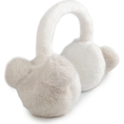 Stoklasa Kožešinové klapky na uši Krémová