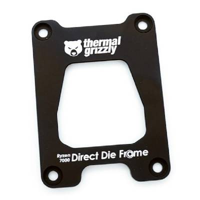 Монтажна рамка Thermal Grizzly Ryzen 7000 Direct Die Frame, Алуминий, Черен (DDF-R7000-R)