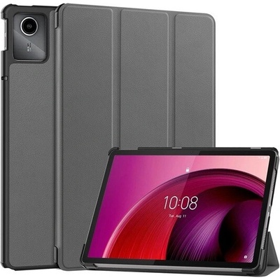 GIGAPACK púzdro s podstavcom pre Lenovo Tab M11, s efektom kože, aktívne FLIP, stolný držiak, Tmavošedá GP-155066