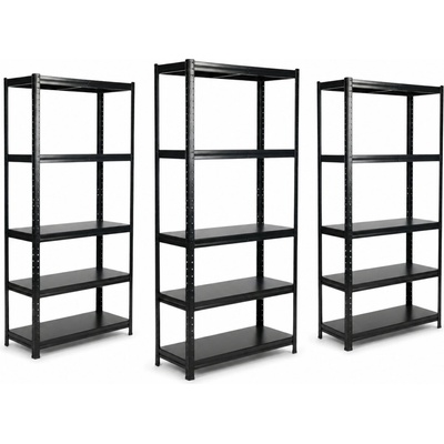 Mamutex Standard Regál 180 x 60 x 40 cm čierny 5 políc 3 ks