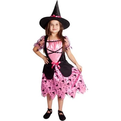 Rappa Детски костюм вещица розов (S) e-опаковка