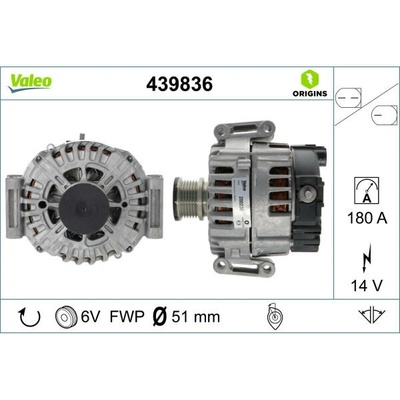 VALEO Alternátor VALEO 439836