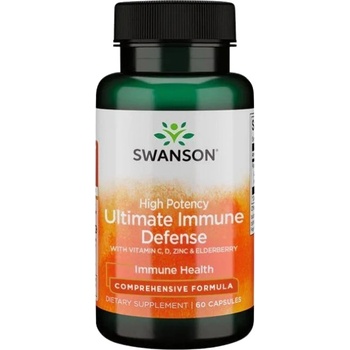 Swanson High Potency Ultimate Immune Defense with C, D, Zinc & Elderberry [60 капсули]