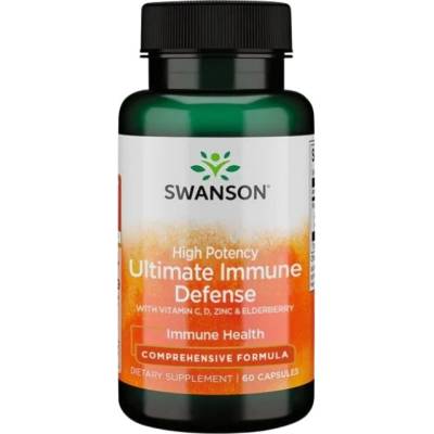 Swanson High Potency Ultimate Immune Defense with C, D, Zinc & Elderberry [60 капсули]