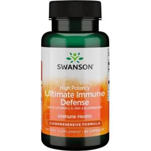 Swanson High Potency Ultimate Immune Defense with C, D, Zinc & Elderberry [60 капсули]