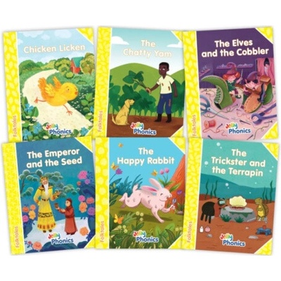 Jolly Phonics Folktales Yellow Readers (Level 2) Complete Set (1-6)