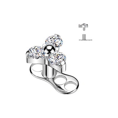 Šperky4U Kompletní microdermal piercing MD051