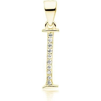 Olivie písmeno I stříbrný přívěsek Gold 5313