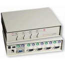 Aten CS-114A DataSwitch elektronický 4:1 (kláv.,VGA,myš) PS/2