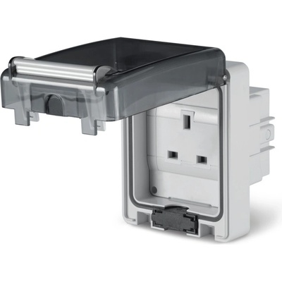 SCAME Контакт British стандарт 2P+Е 13А IP66 серия Domoplus панелен (570.6413)