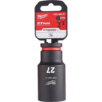 MILWAUKEE Nástrčný kľúč 1/2" - Hex 27 SHOCKWAVE predĺžený