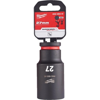 MILWAUKEE Nástrčný kľúč 1/2" - Hex 27 SHOCKWAVE predĺžený