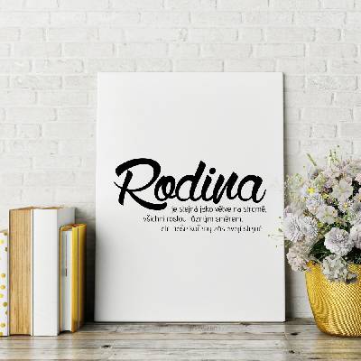 WALLVINIL Obraz na plátně - Rodina Velikost: 20x30 cm
