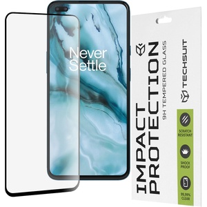 Techsuit OnePlus Nord 5G - 111D Пълно покритие / Пълно залепено стъкло - Черно