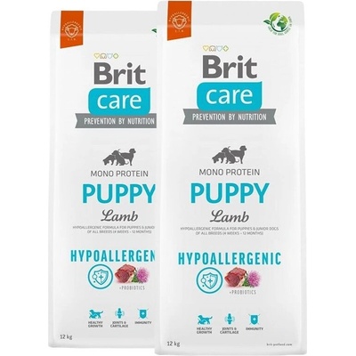 Brit Care Dog Hypoallergenic Puppy Lamb 2 x 12 kg