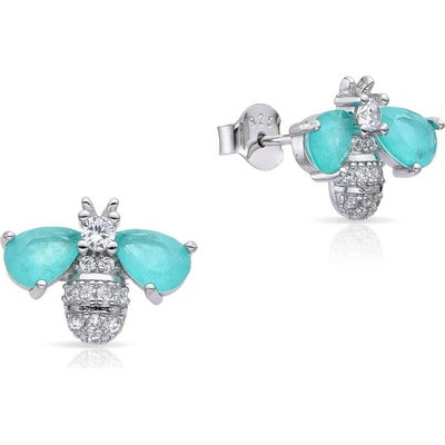 Jan Kos jewellery Stříbrné náušnice s turmalínem MHT-4506/SZ