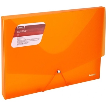 Кутия PP с ластик A4 Axent Опуш Оранжев (A4)