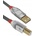 Lindy Кабел USB 2.0 A - B, Cromo Line, 2 м, сив 36642 (36642)