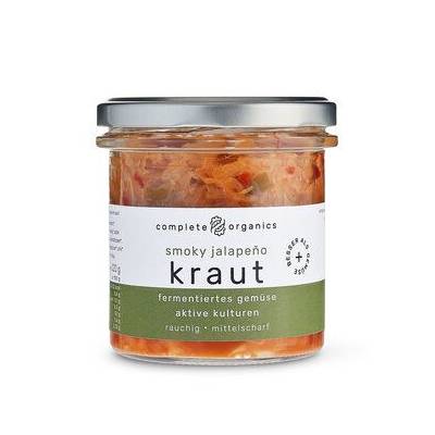 Completeorganics Fermentované zelí s uzenou paprikou a jalapeňo 210g bio
