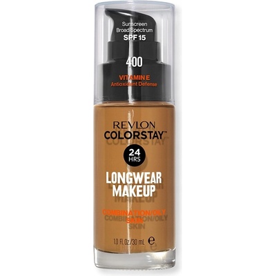 Revlon Cosmetics ColorStay dlhotrvajúci zmatňujúci make-up pre mastnú a zmiešanú pleť 400 Caramel 30 ml