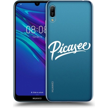Picasee silikónový prehľadný obal pre Huawei Y6 2019 - Picasee - old logo - white