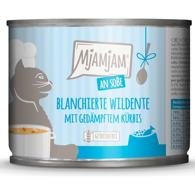 MjAMjAM s omáčkou blanšírovaná divoká kačica s dusenou tekvicou 6 x 185 g