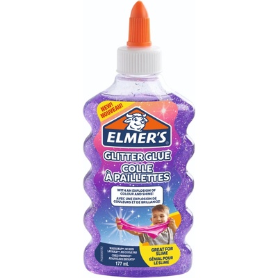 Elmer's Течно лепило Elmer s Glitter Glue, 177ml, лилаво (28474-А-ЛИЛАВ)