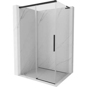 Mexen Rox L плъзгаща се душ кабина 115 x 90 см, прозрачна, черна - 8C2L-115-090-70-00 (8C2L-115-090-70-00)