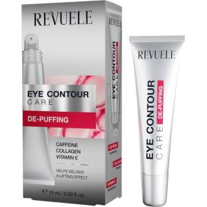 Revuele Eye Contour Care De-Puffing, околоочен крем-гел с кофеин, колаген и витамин E, 15 ml