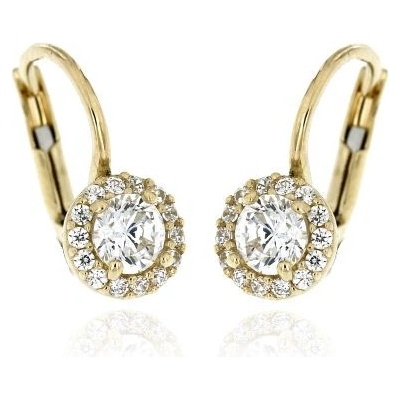 Zlatnictví U Kostela Dámské náušnice s bílým zirkonem 005ŽB