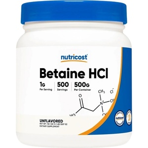 Nutricost Betaine HCL Powder [507 грама] Неовкусен