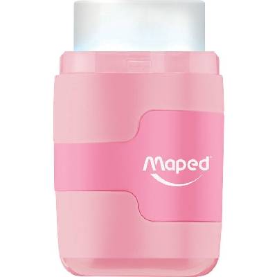Strúhadlo manuálna, dvojitá, s nádobou Maped ružová