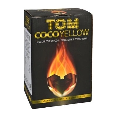 Tom Cococha Uhlíky Yellow kokosové dlouhohořící 1kg – Zboží Mobilmania