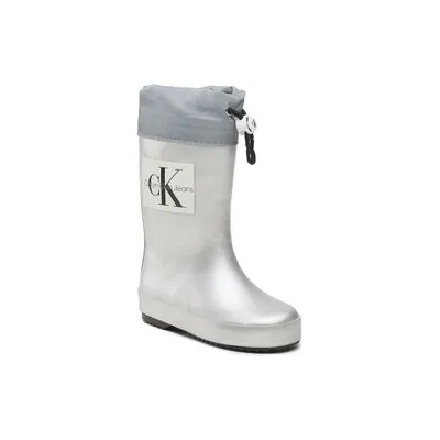 Calvin Klein Jeans Гумени ботуши Rain Boot V3X6-80425-0083 M Сребрист (Rain Boot V3X6-80425-0083 M)