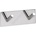 Bemeta Закачалка 11, 5x4, 5 см, неръждаема стомана, сребрист цвят (BD0055)