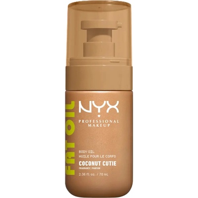 NYX Professional Makeup Fat Oil Body vyživující tělový olej dodávající hydrataci a lesk s vůní Coconut Cutie 70 ml